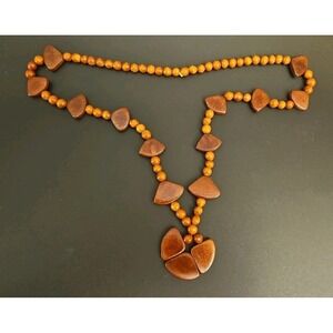 Vintage Wooden Necklace (557)